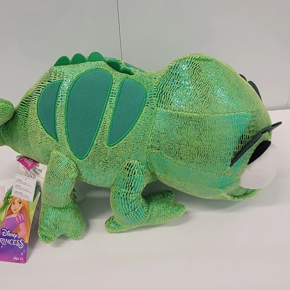 Disney Tangled Pascal Chameleon Metallic Green Shimmer Plush Pillow‎ 18